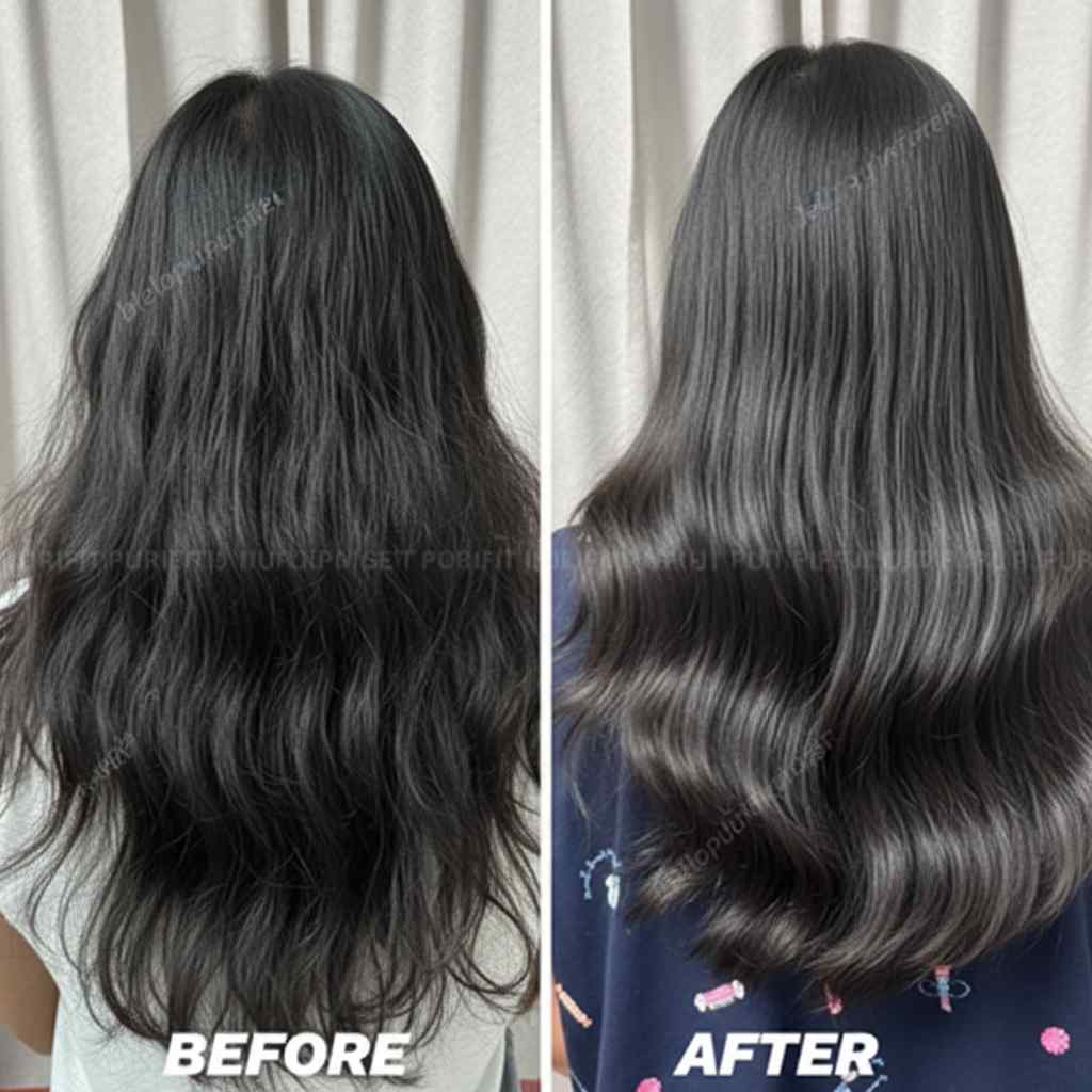 Hair Comparison: Before and After HelloPurifier